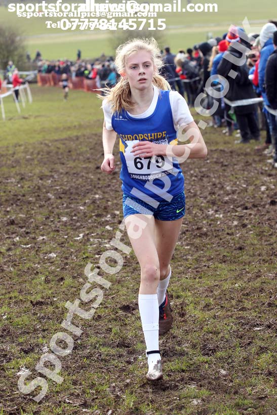 Girls under-13s, 2020 British Athletics Inter Counties Cross Country Champs., Prestwold Hall, Loughborough. Photo: David T. Hewitson/Sports for All Pics
